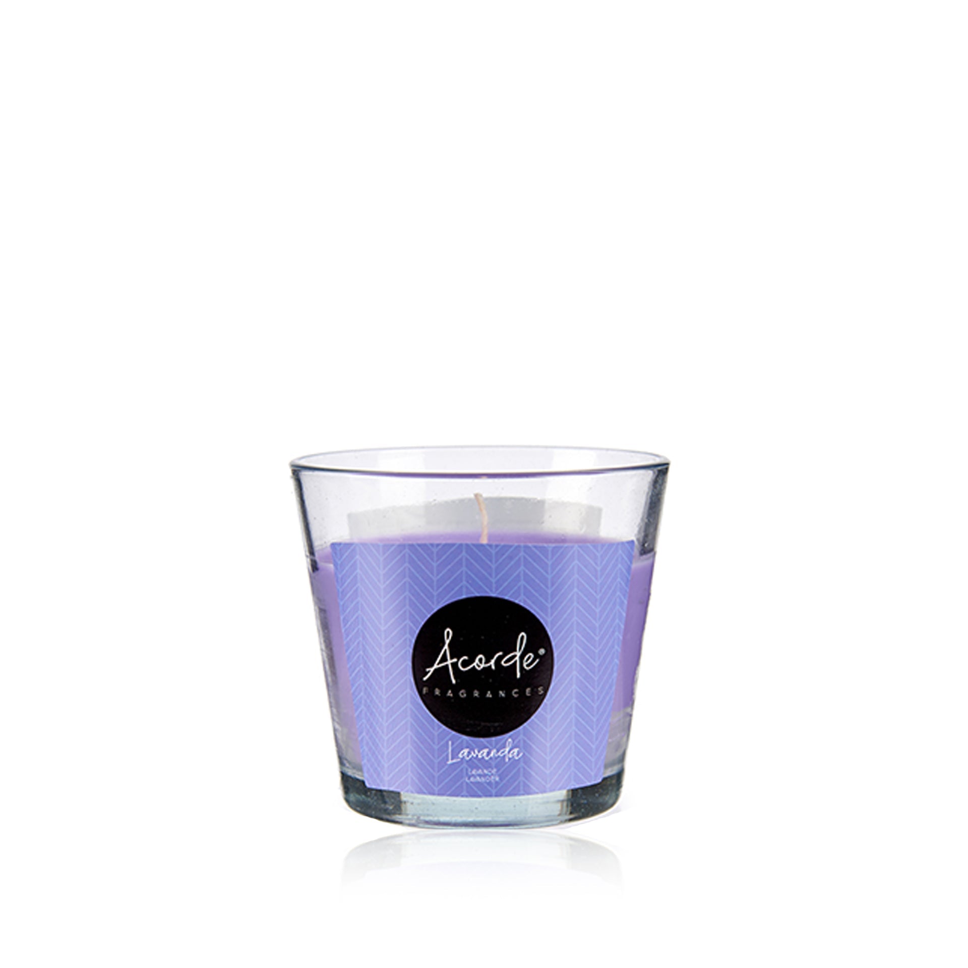 Vela Perfumada em Copo de Vidro Lavanda