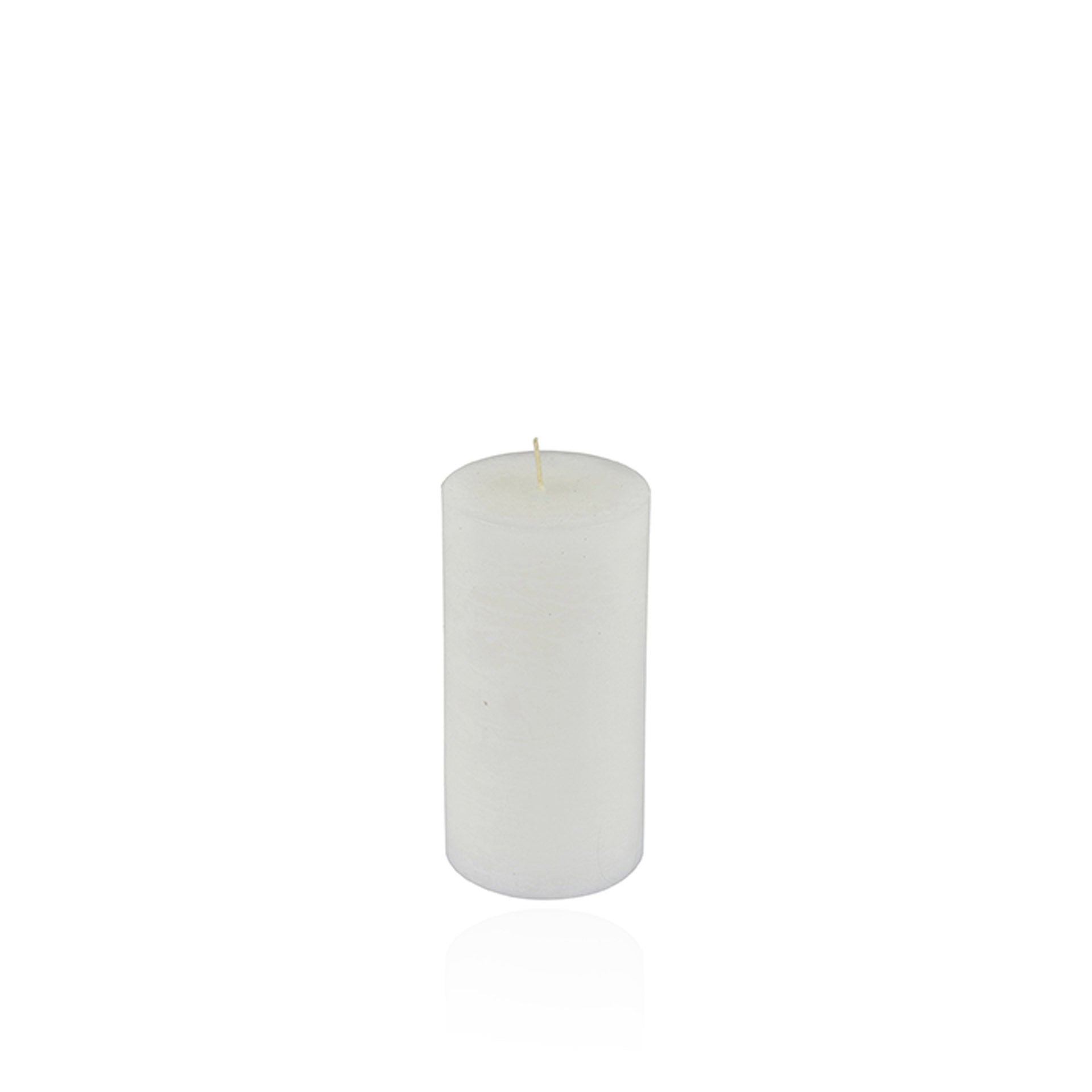 Vela Coluna Rústico Branco 10 cm