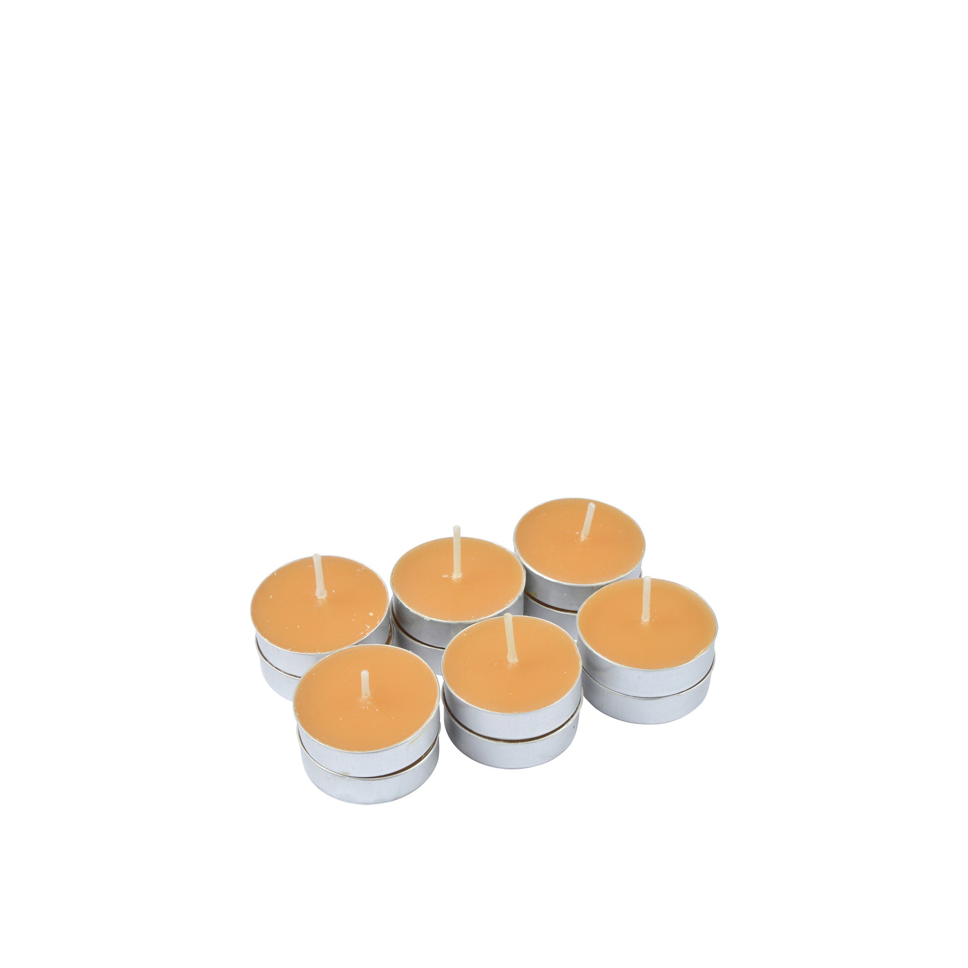 Conjunto 12 Tealights Laranja e Canela