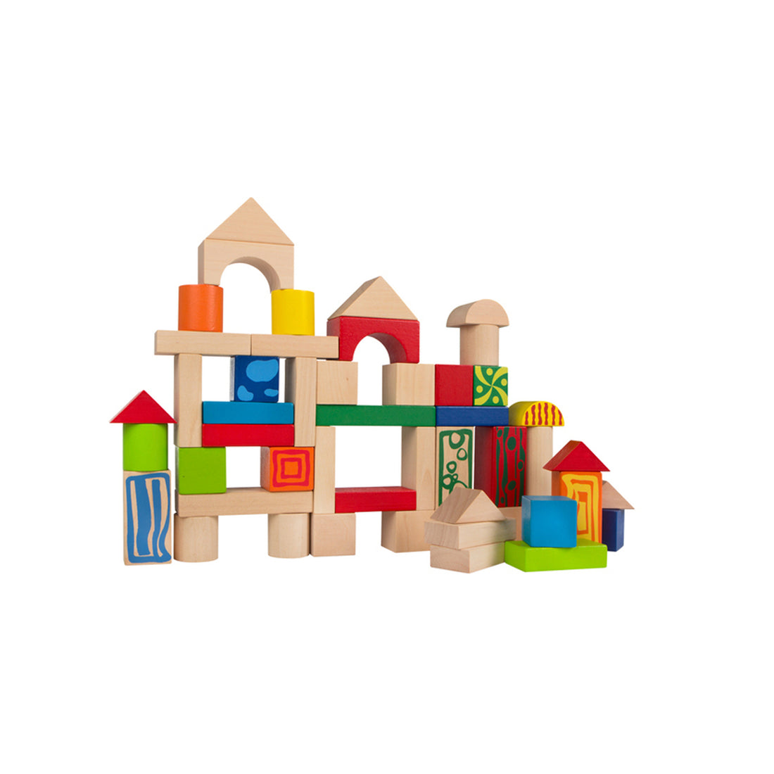 Balde 50 Blocos de Madeira