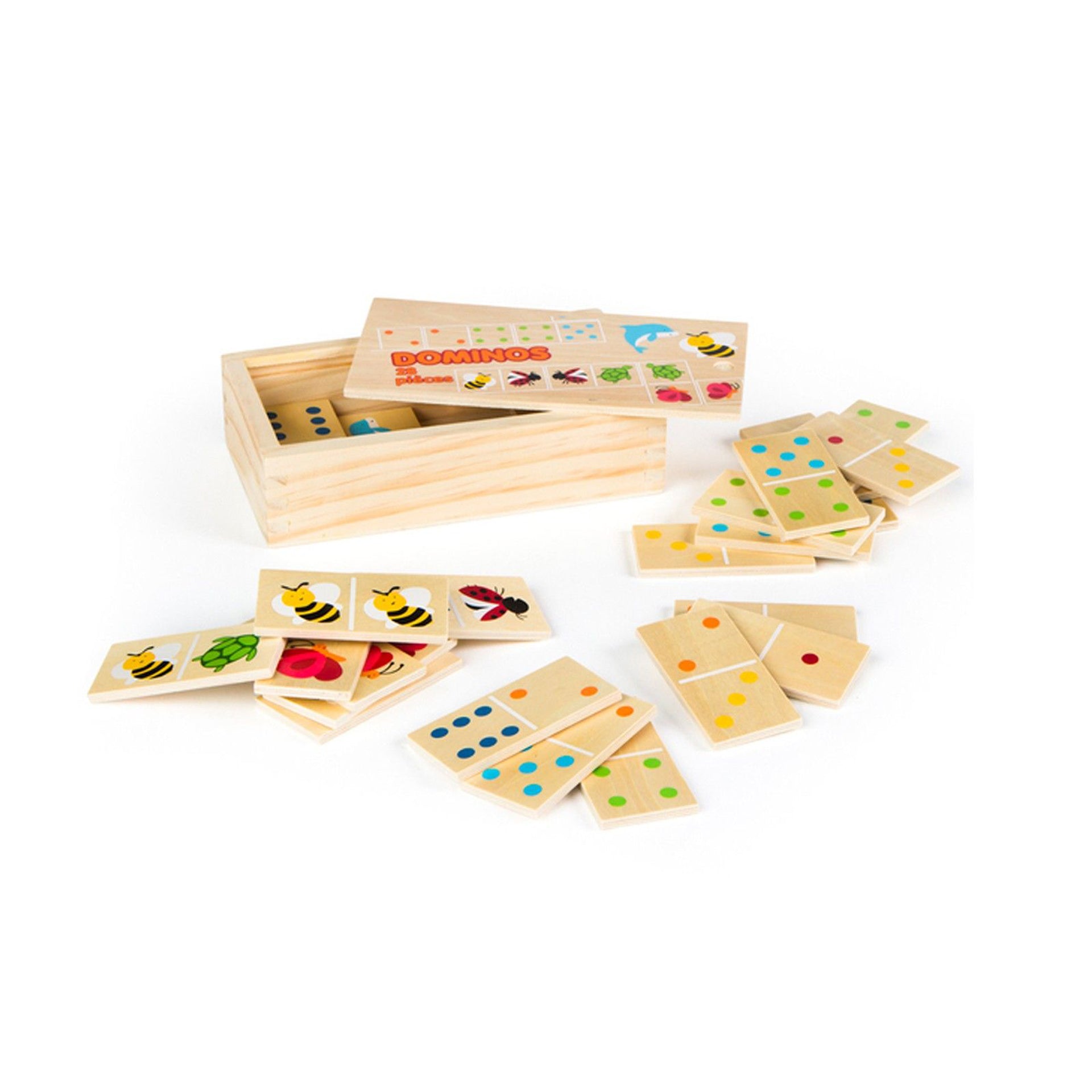 Animais de Madeira Dominó 28 pcs