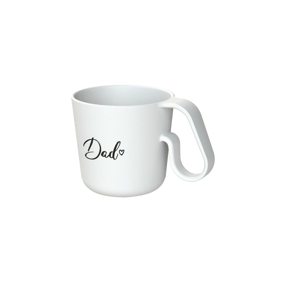 Caneca Plástica Branca Dad