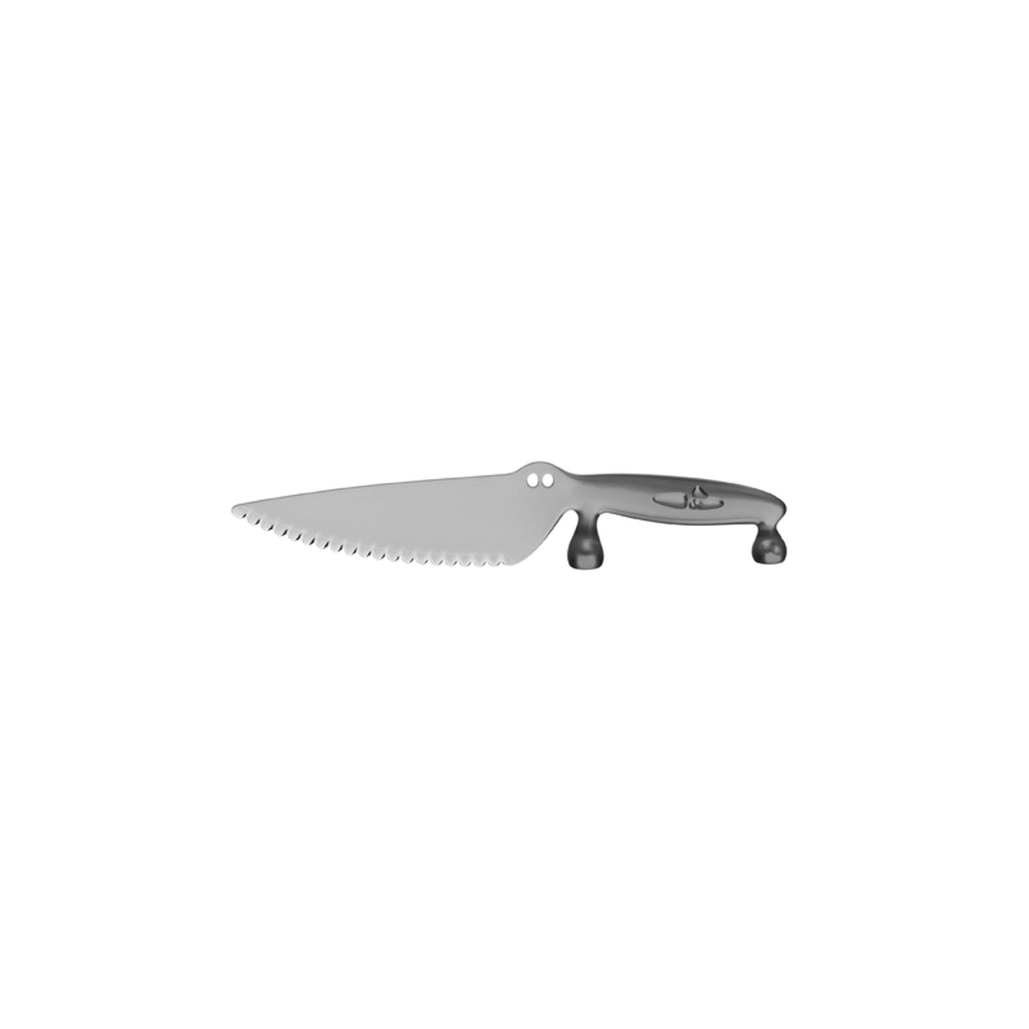 Cuchillo de cocina de plástico gris
