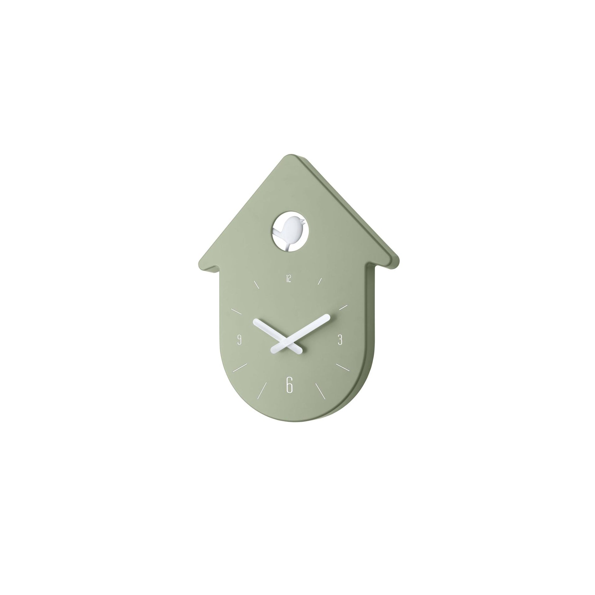 Relógio de Parede Verde com Cuco