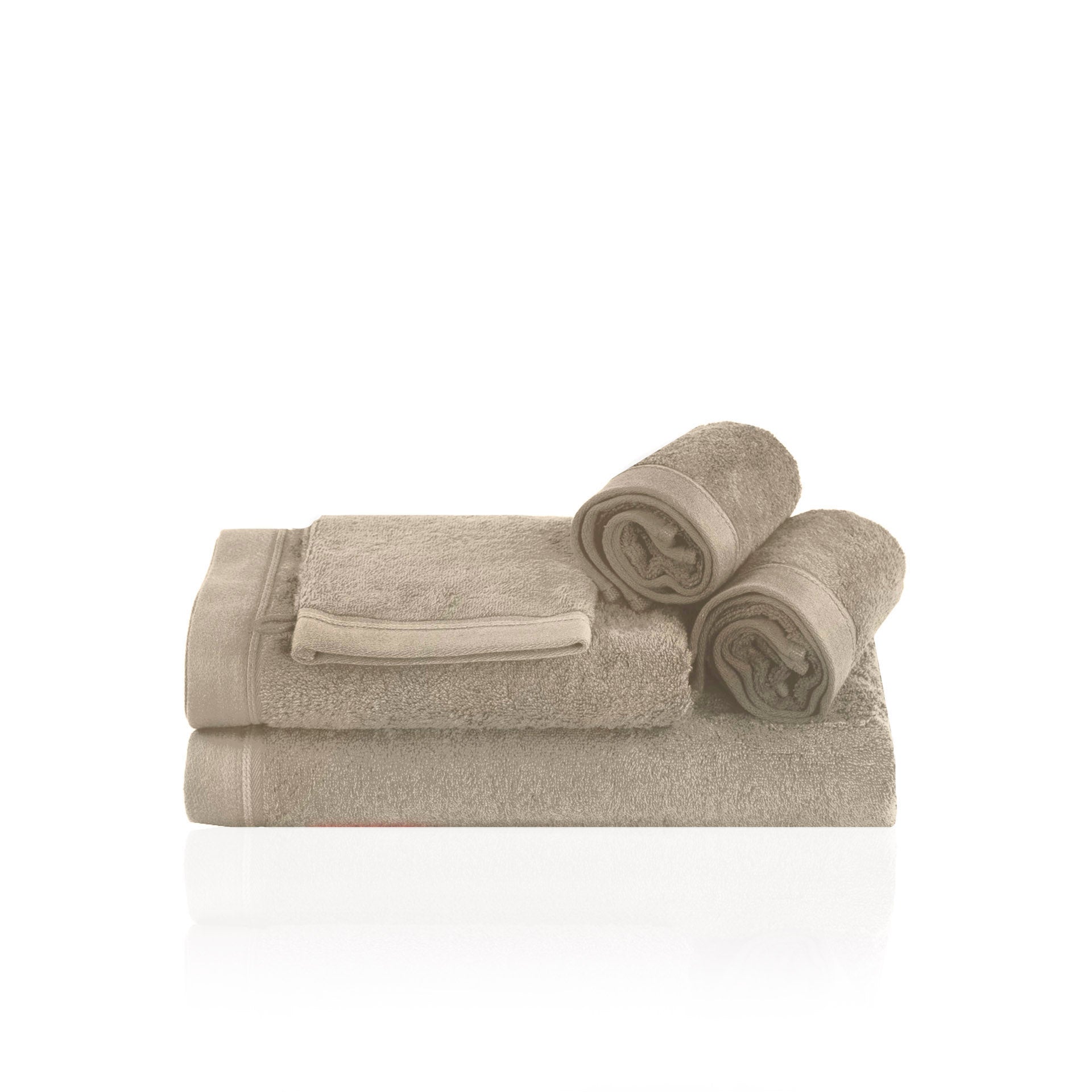 Toalha Lisa 100% Algodão Taupe