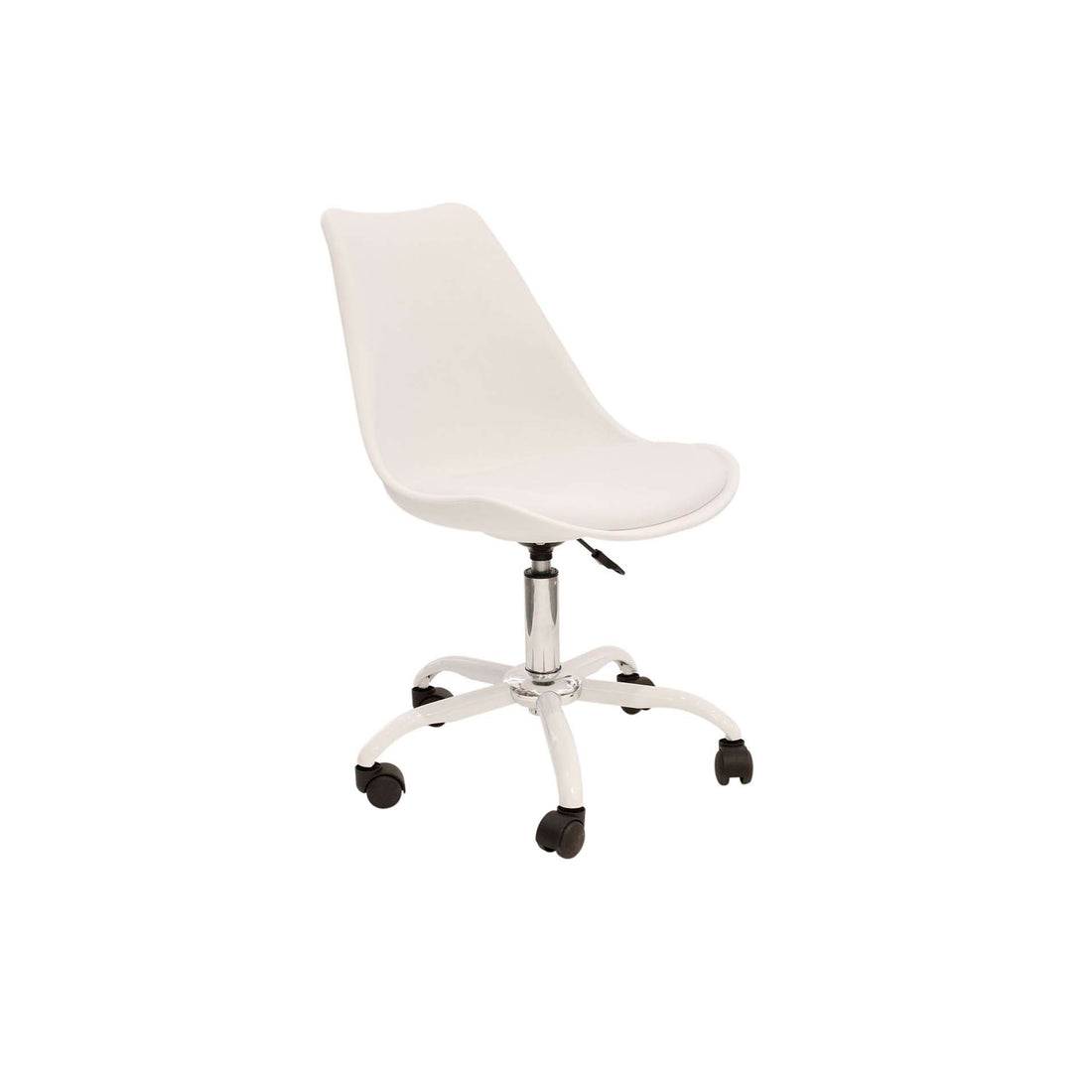 Cadeira Branca Kiruna com Rodas