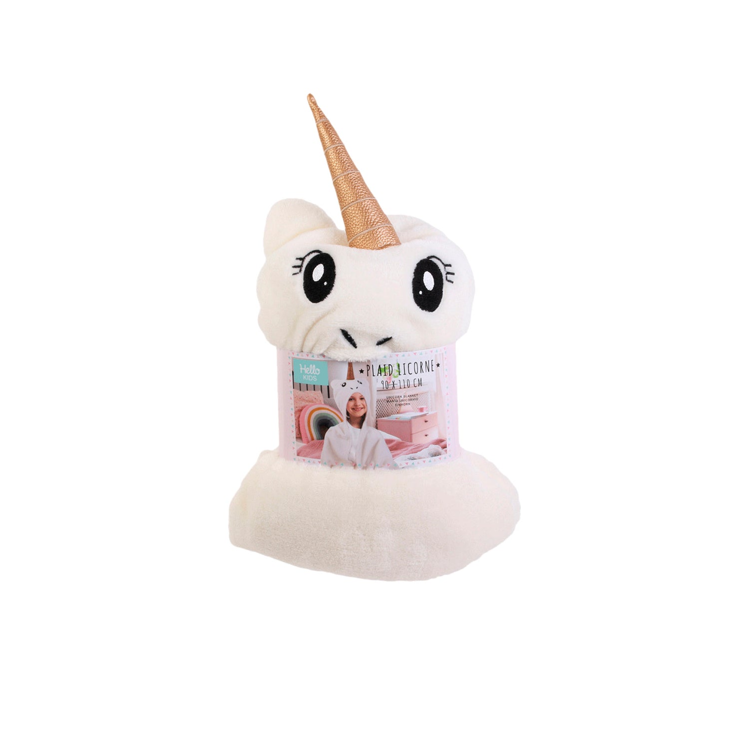 Manta Franela Unicornio