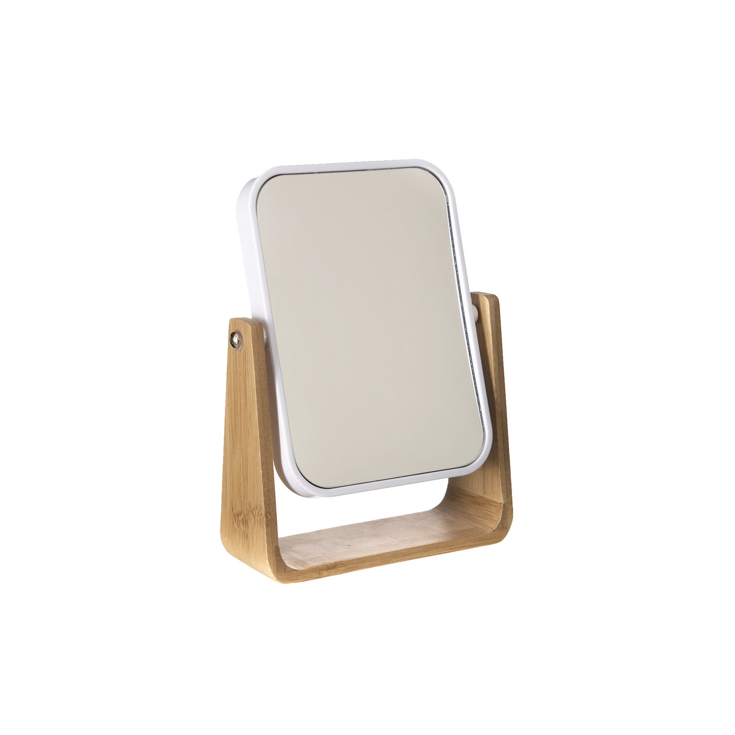 Espejo cosmético de bambú