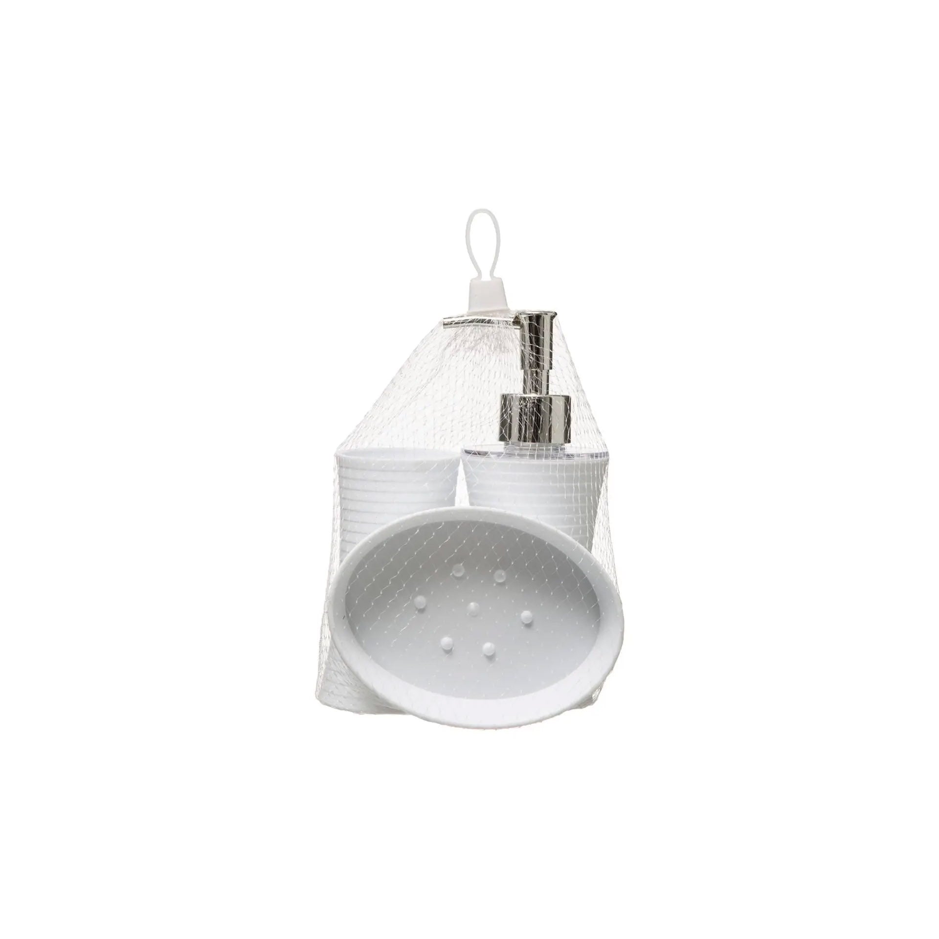 Conjunto 3 Acessórios WC Branco