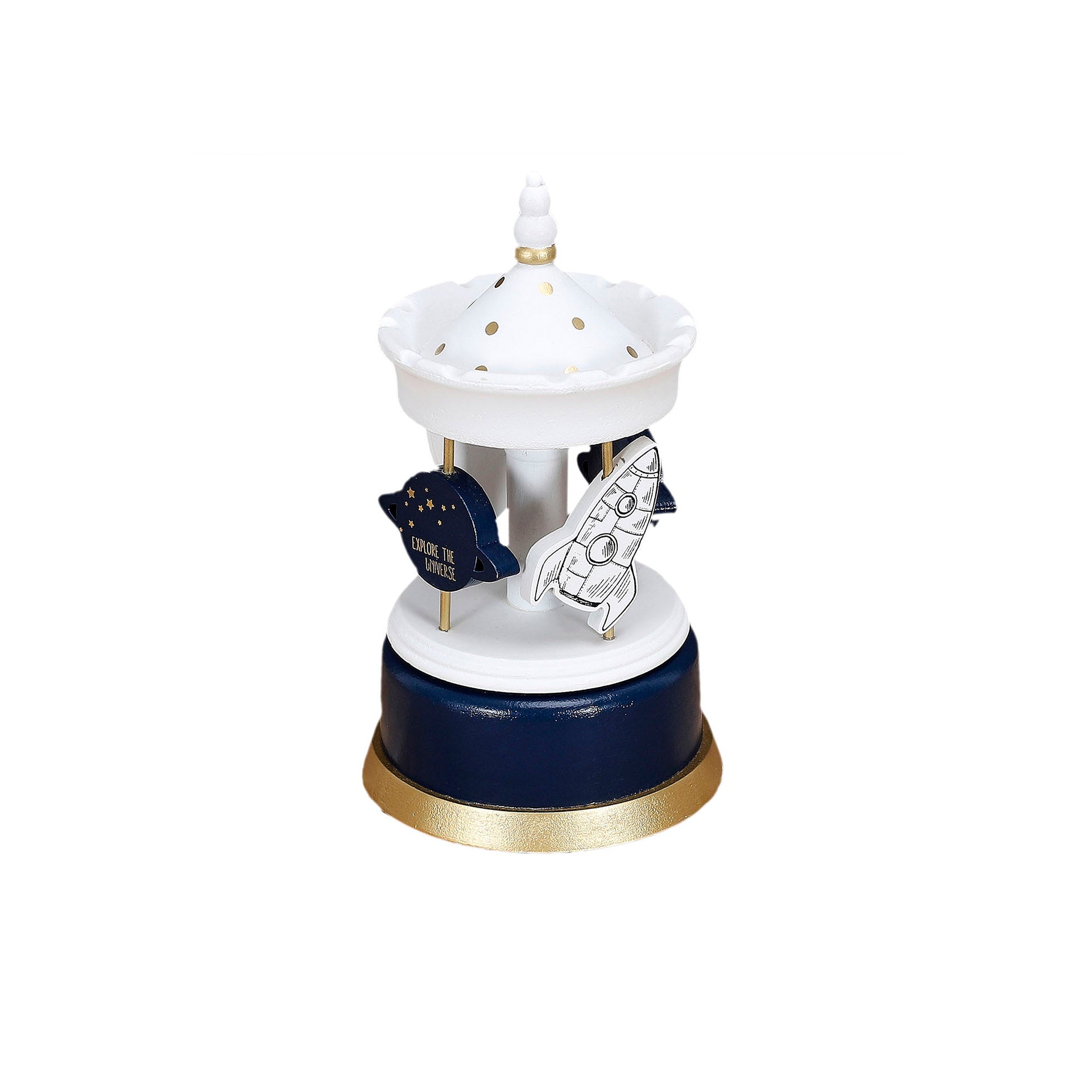 Carrossel Musical Infantil Azul Marinho