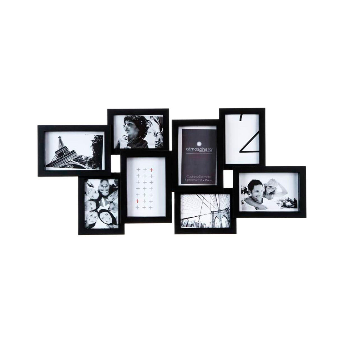 Marco de pared negro 8 fotos