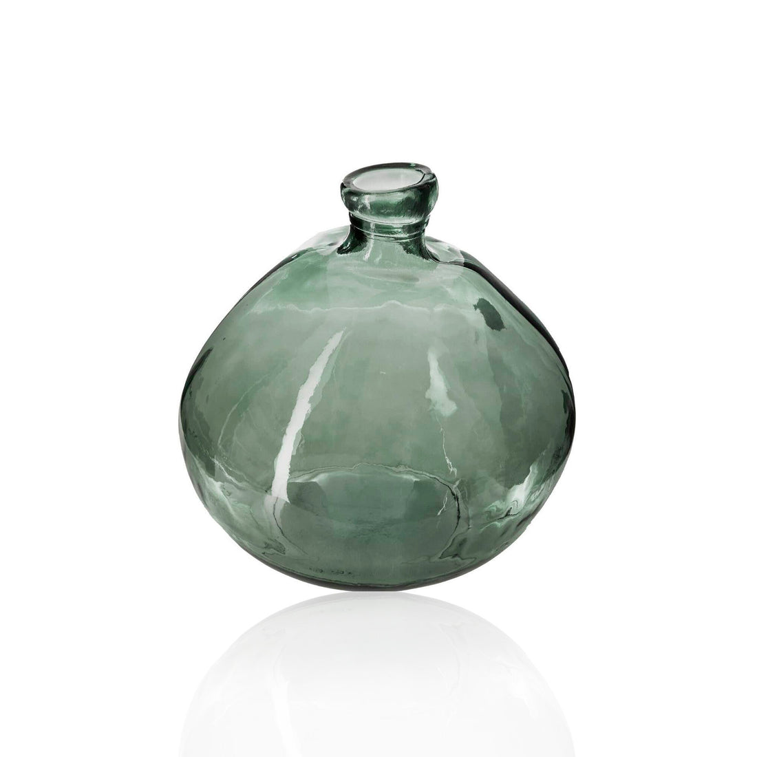 Vaso Redondo Vidro Reciclado Verde Caqui