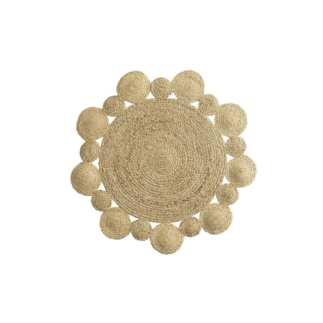 Tapete Redondo Juta Natural Cordou 90 cm