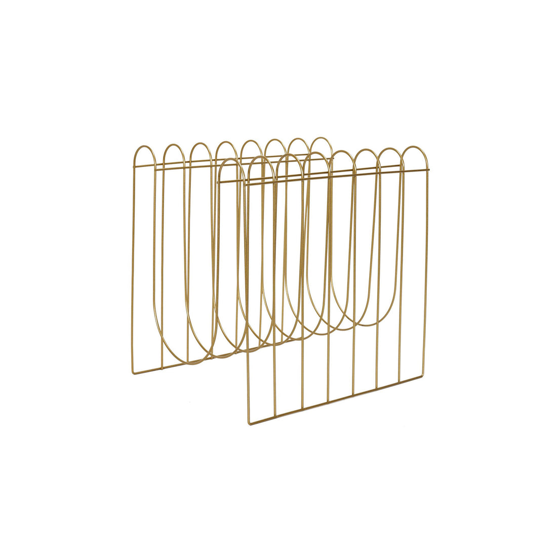 Porta-Revistas Metal Dourado