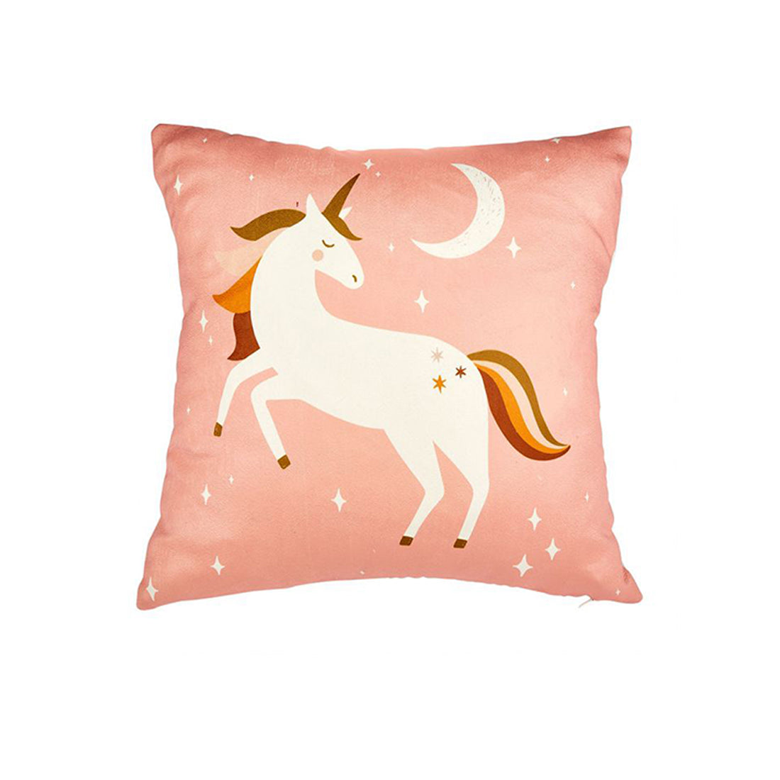 Capa de Almofada Quadrada "Licorne" Rosa