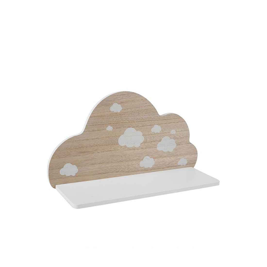 Prateleira Nuvem Madeira Natural