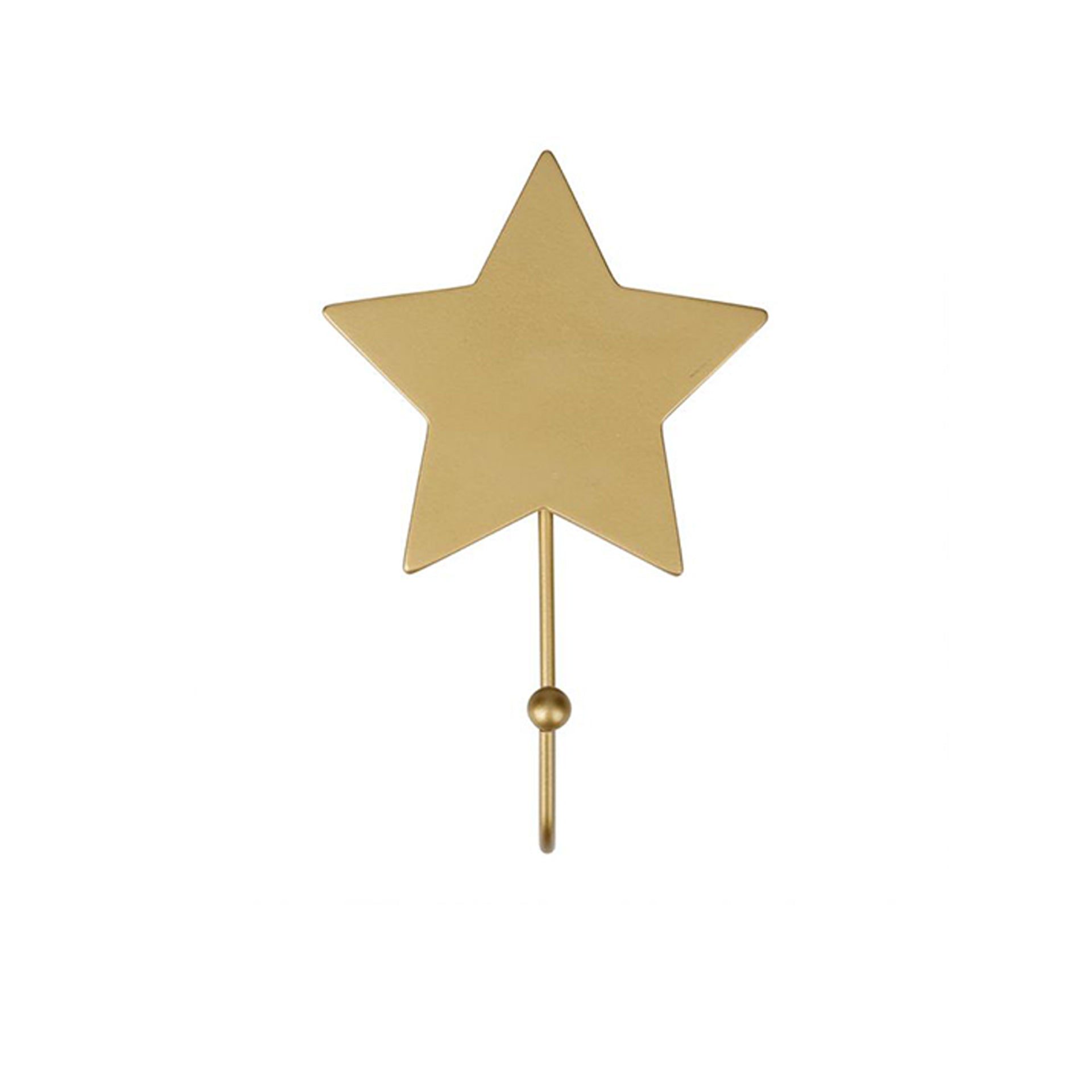 Gancho de Parede Infantil Madeira Estrela Dourada
