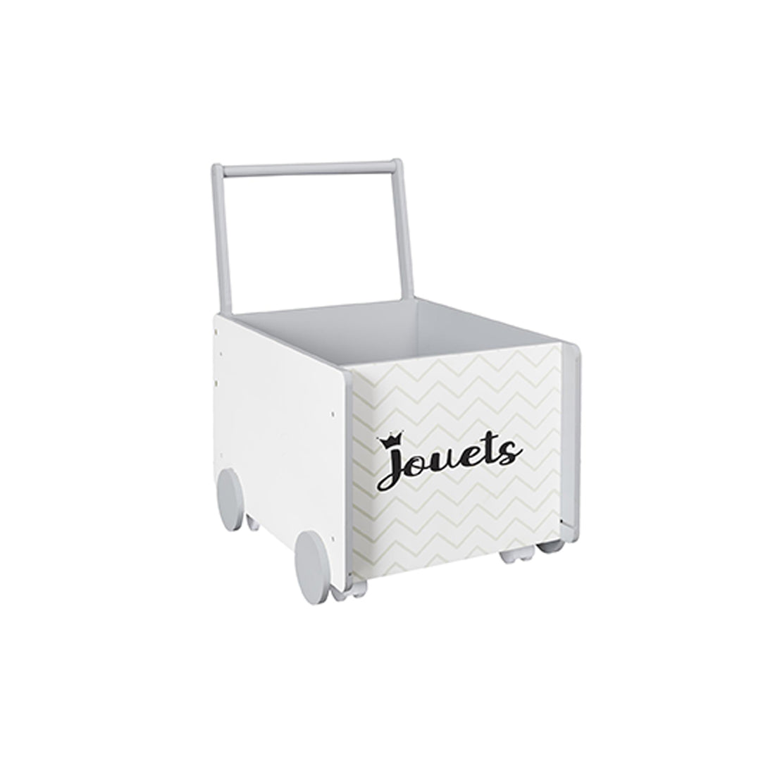 Carrinho de Arrumação Infantil para Quarto Branco