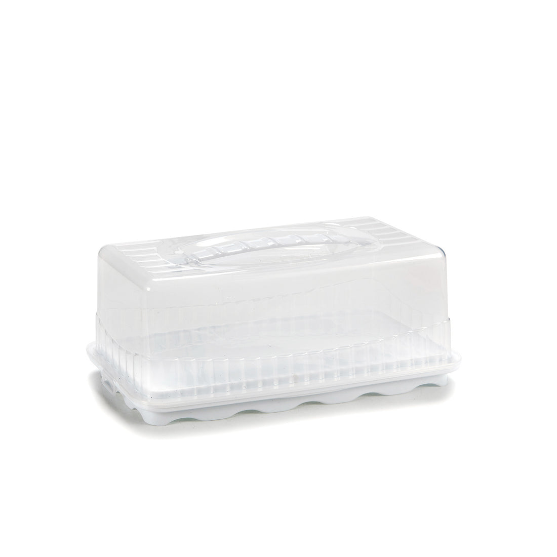 Tarta Rectangular Plástico Blanco