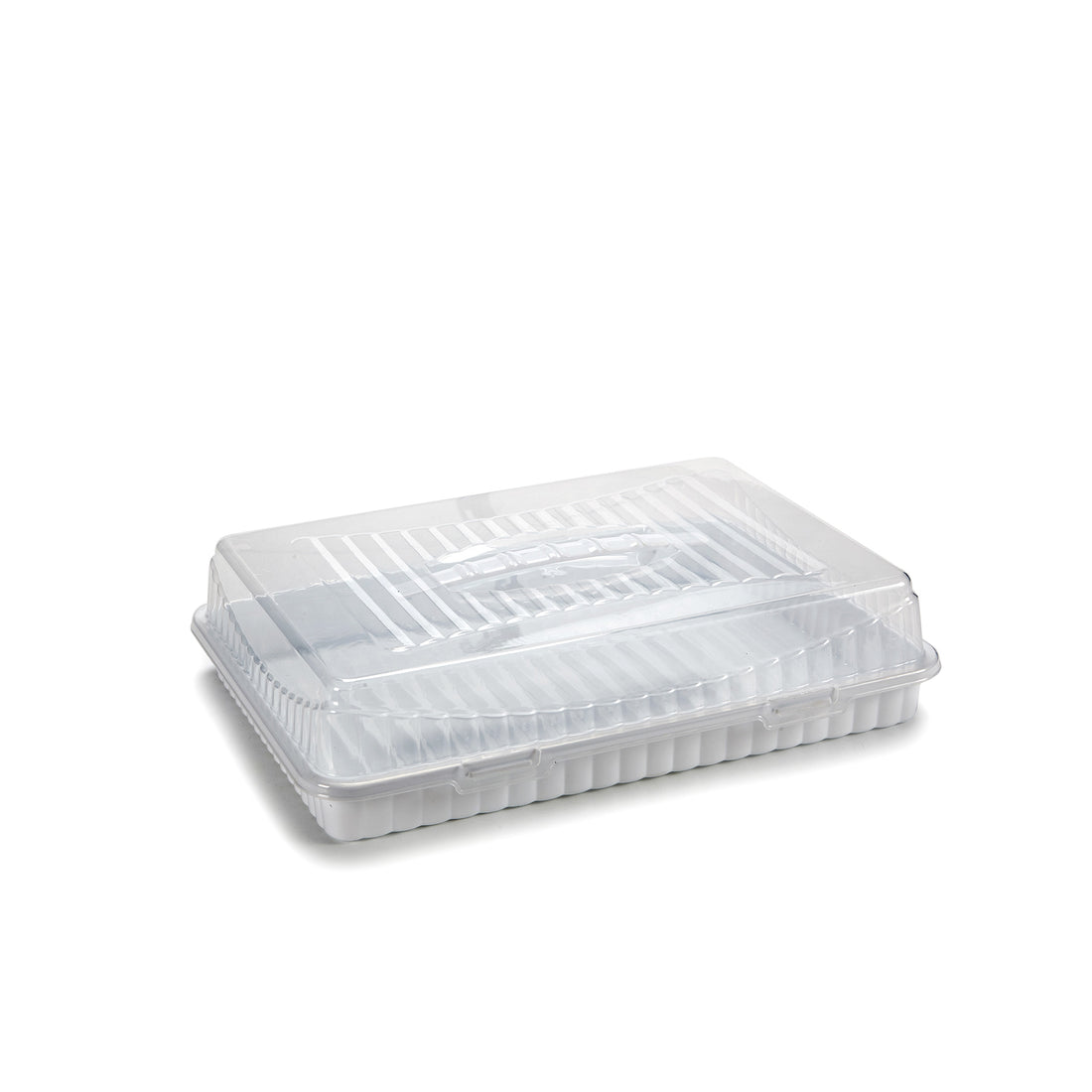 Tarta Rectangular Plástico Blanco