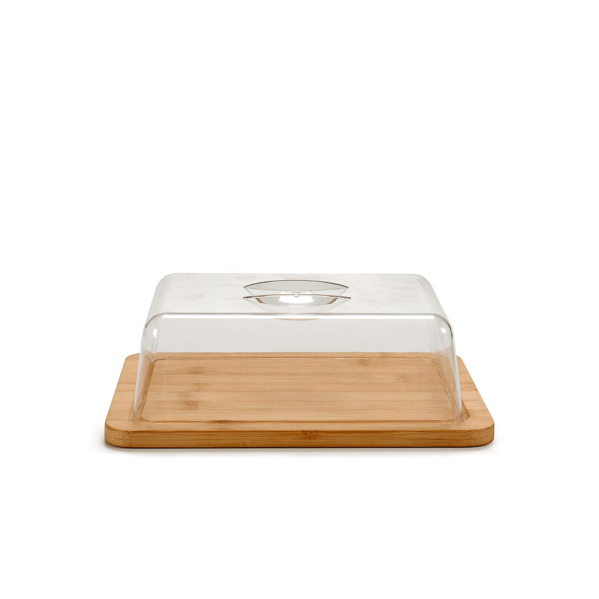 Queijeira Rectangular em Bambu com Tampa