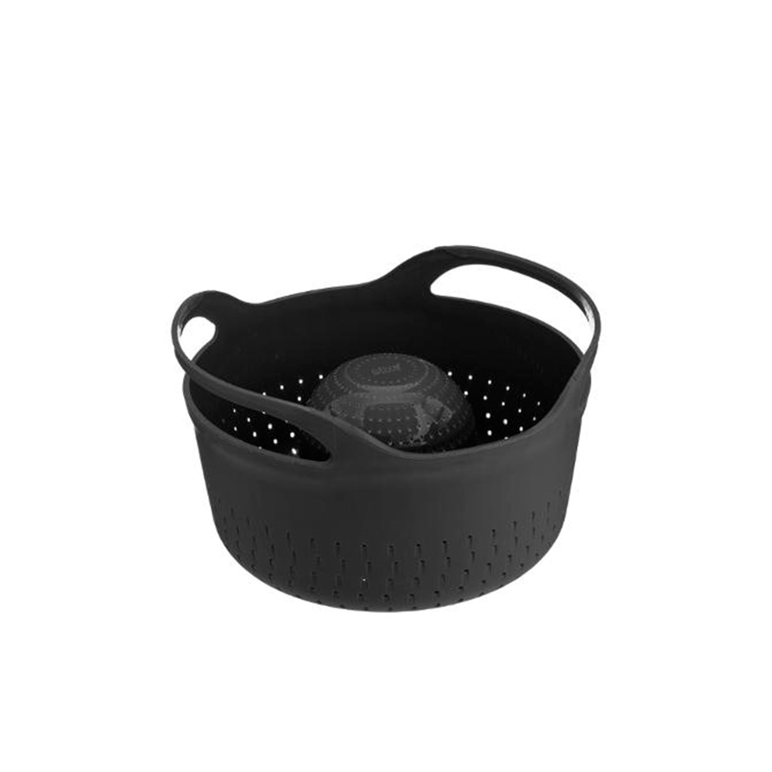 Escurridor de alimentos negro de 2 caras