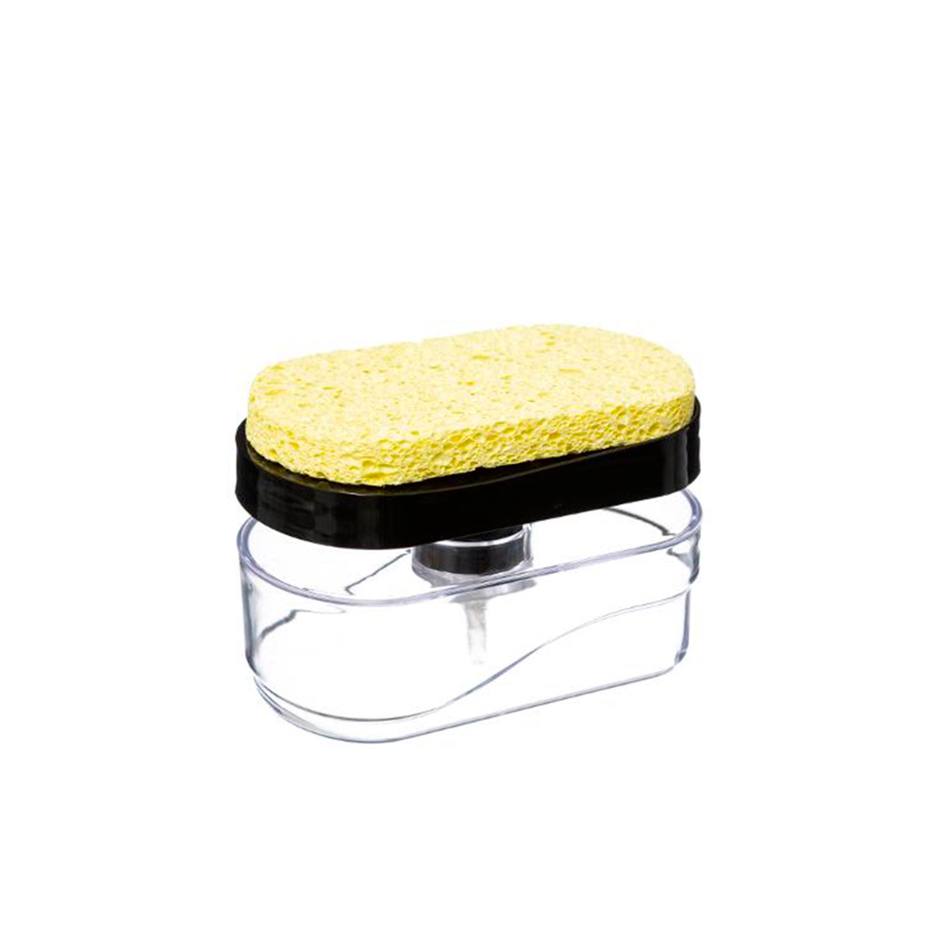 Dispensador de Detergente com Esponja Preto