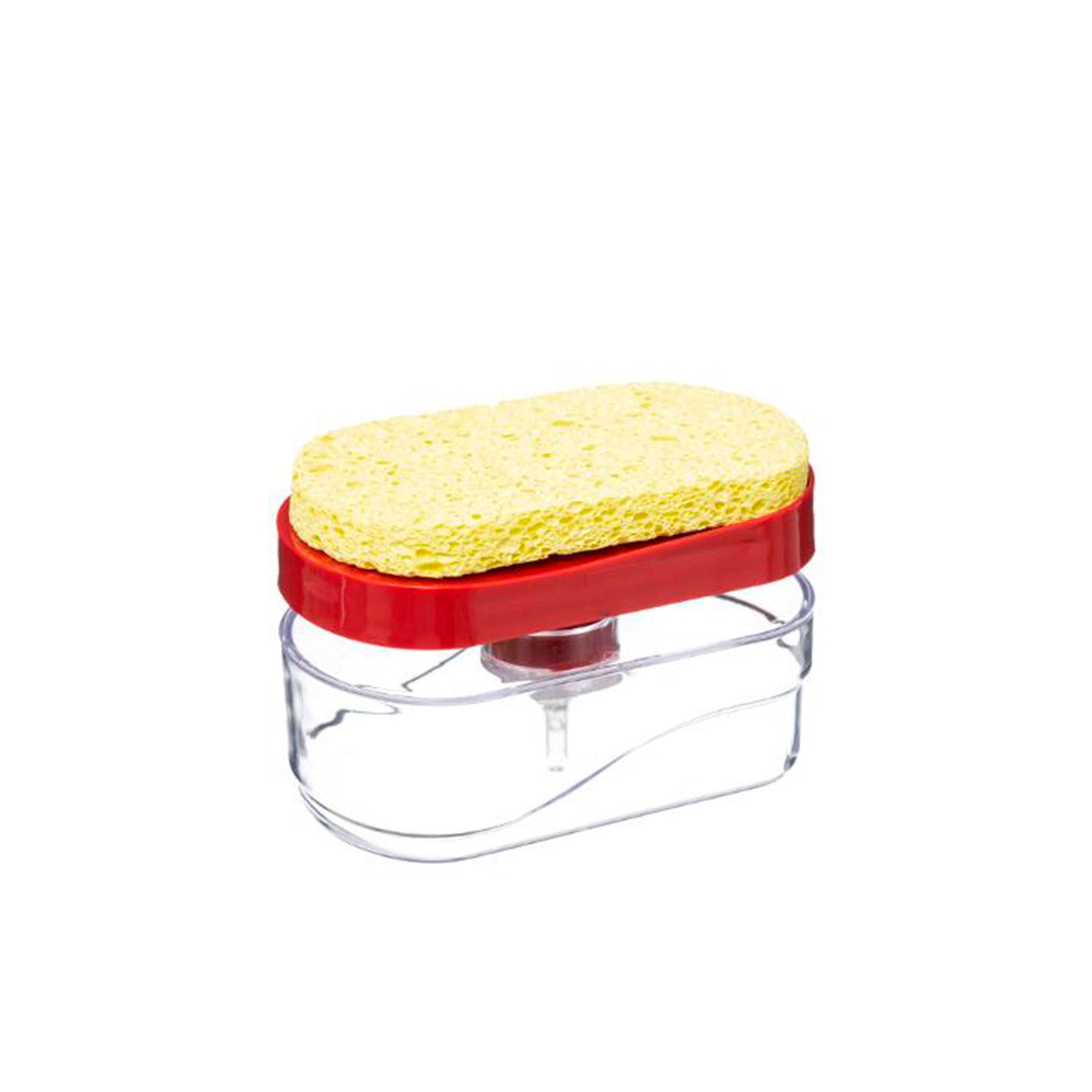 Dosificador Detergente Con Esponja Roja