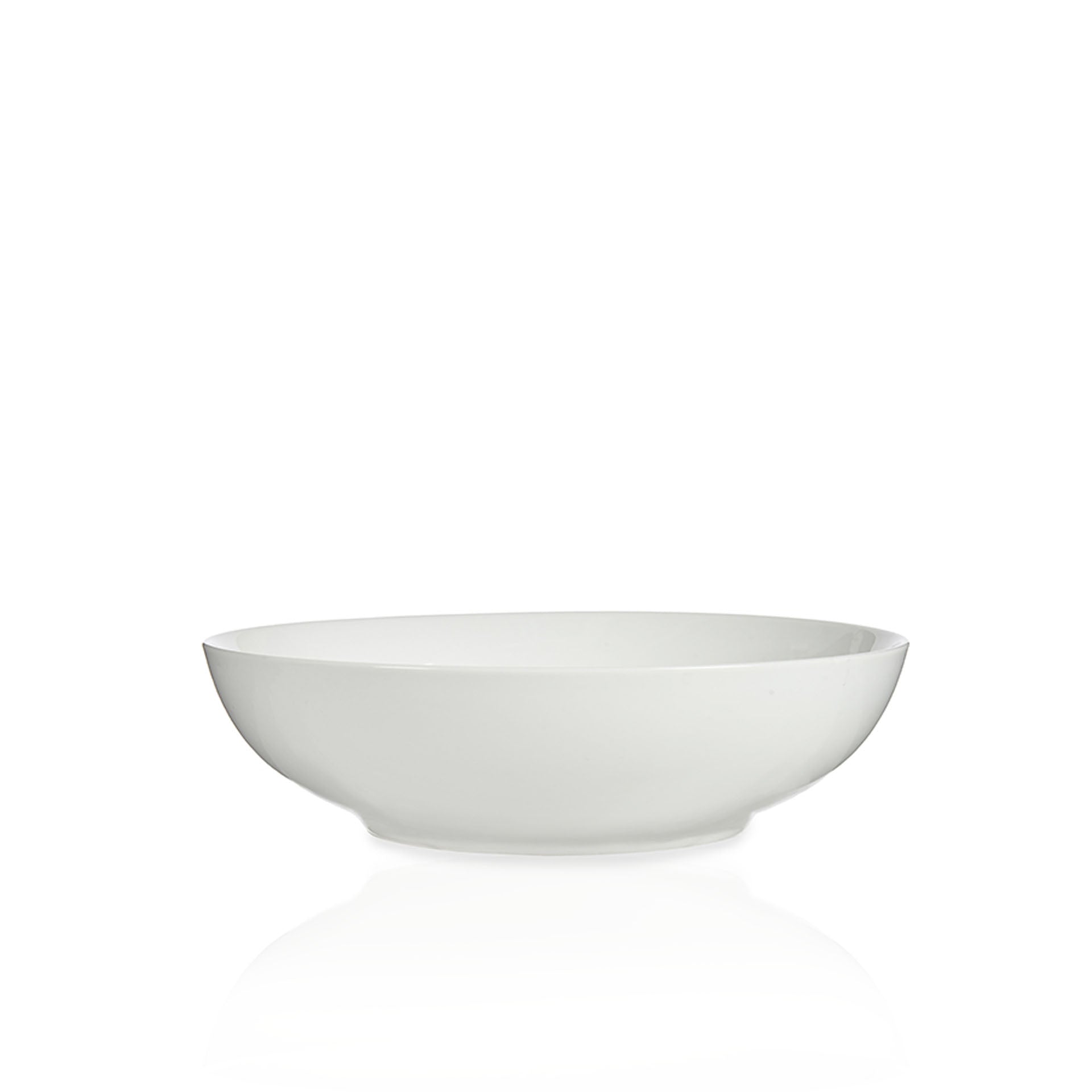 Saladeira Redonda Porcelana Branca