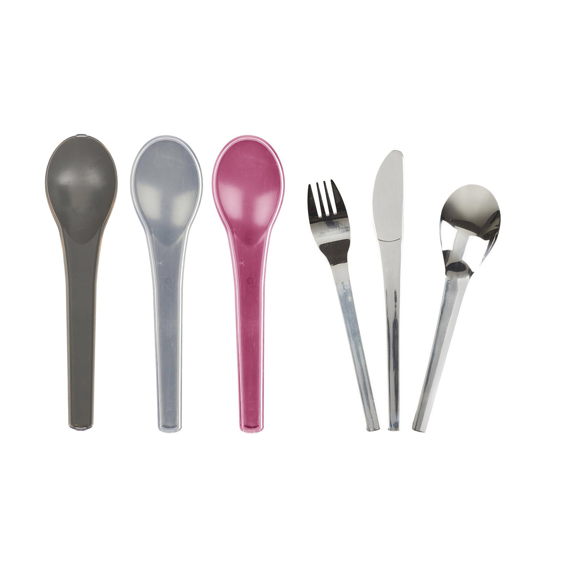 Juego de cubiertos de acero inoxidable 3 en 1