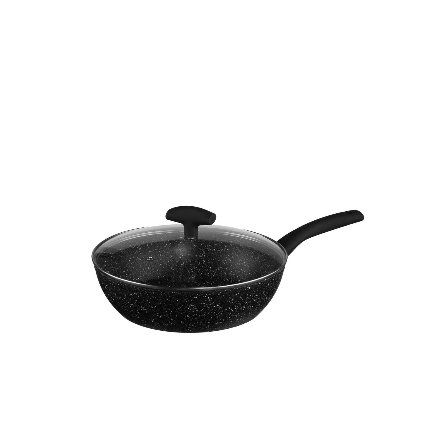 Sartén aluminio con tapa 28 cm