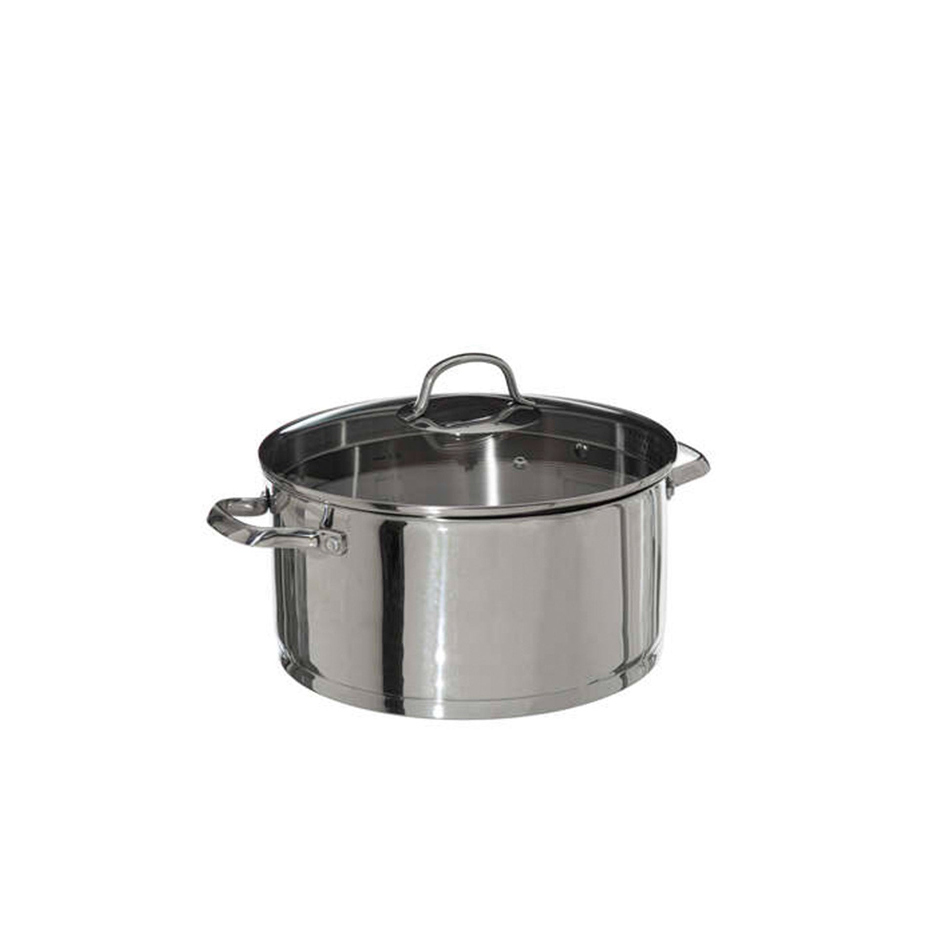Panela Resilience em Inox com Tampa em Vidro 24 cm