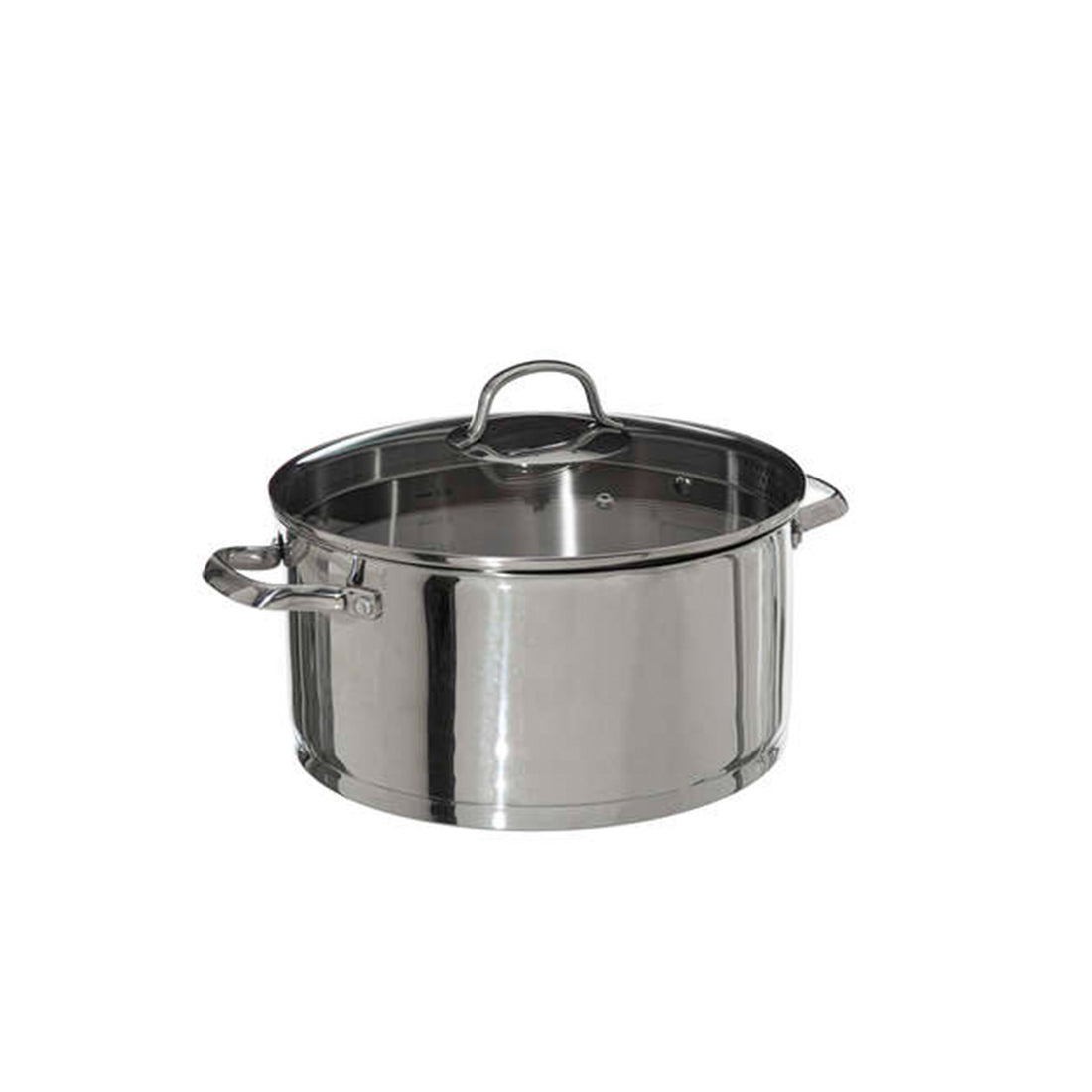 Olla Resilience de Acero Inoxidable con Tapa de Cristal 28 cm