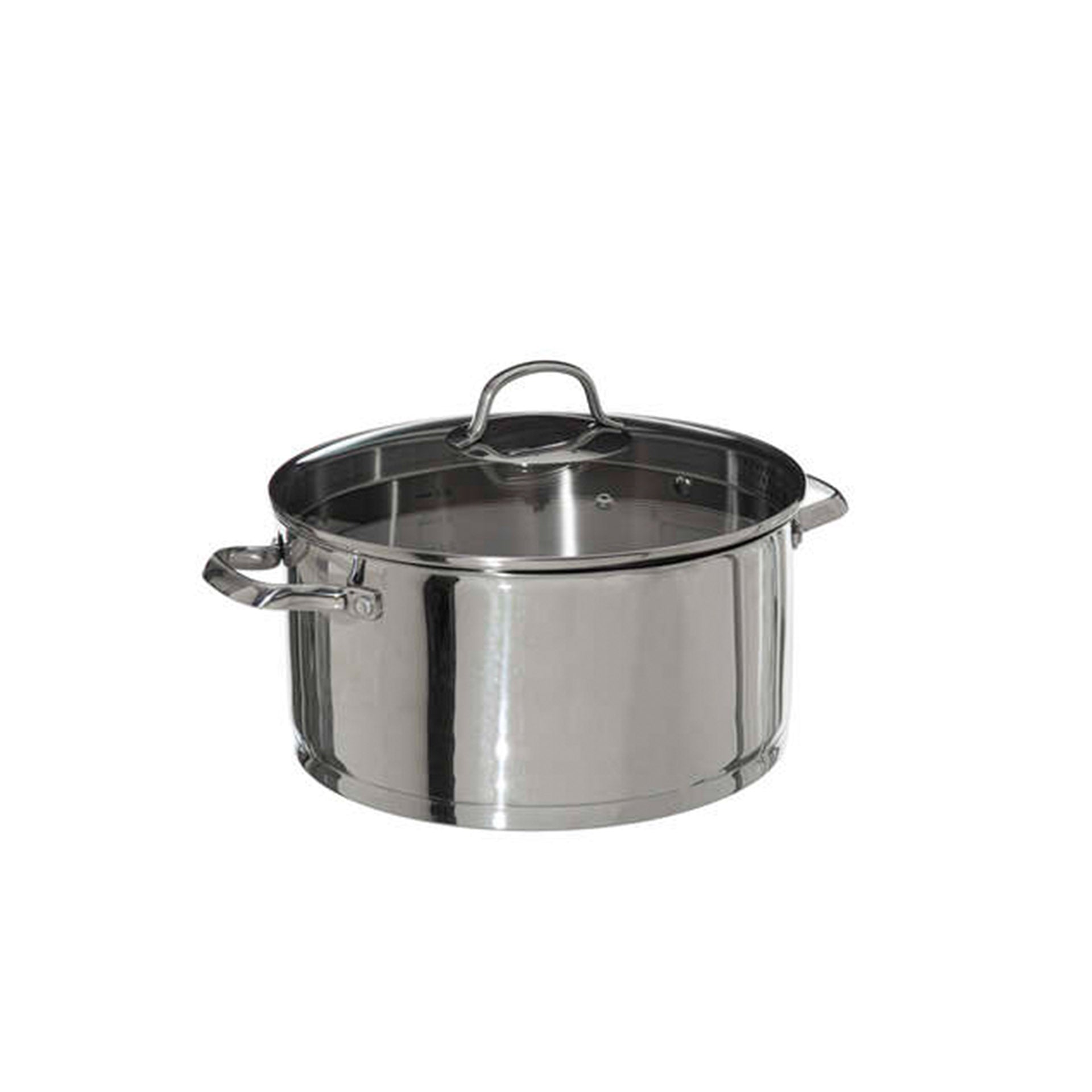 Panela Resilience em Inox com Tampa em Vidro 28 cm