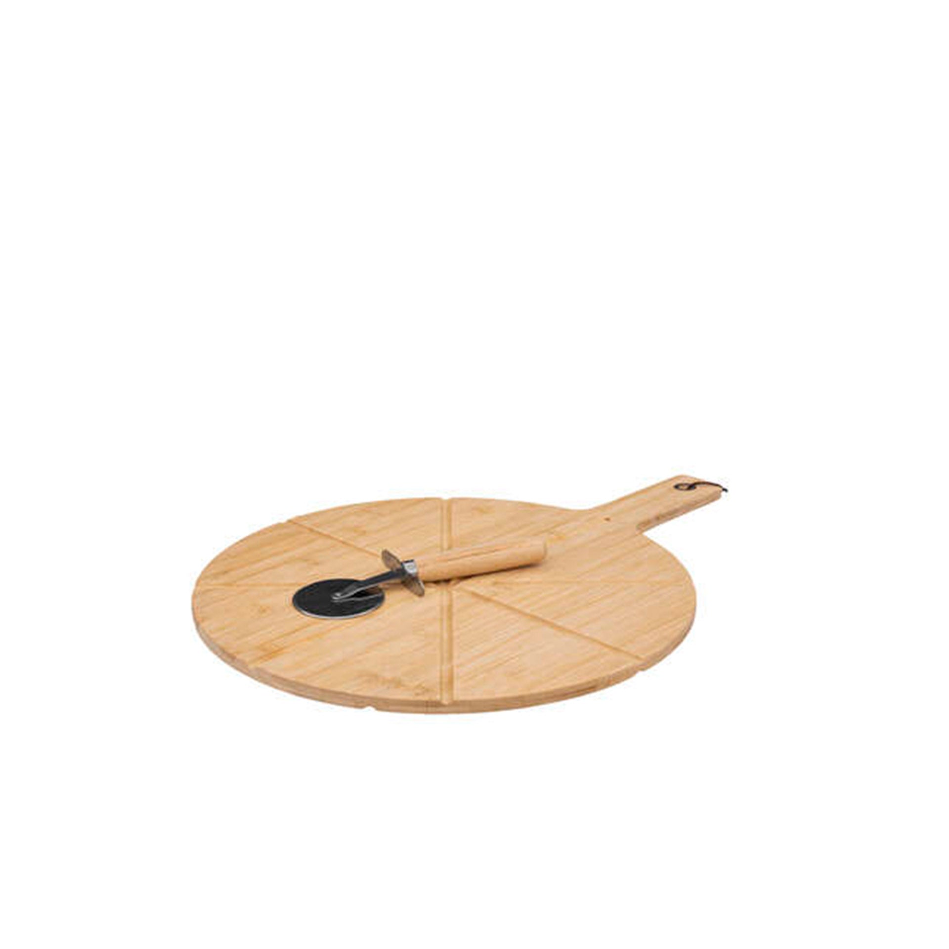 Tábua Redonda para Pizza em Bambu 37 cm