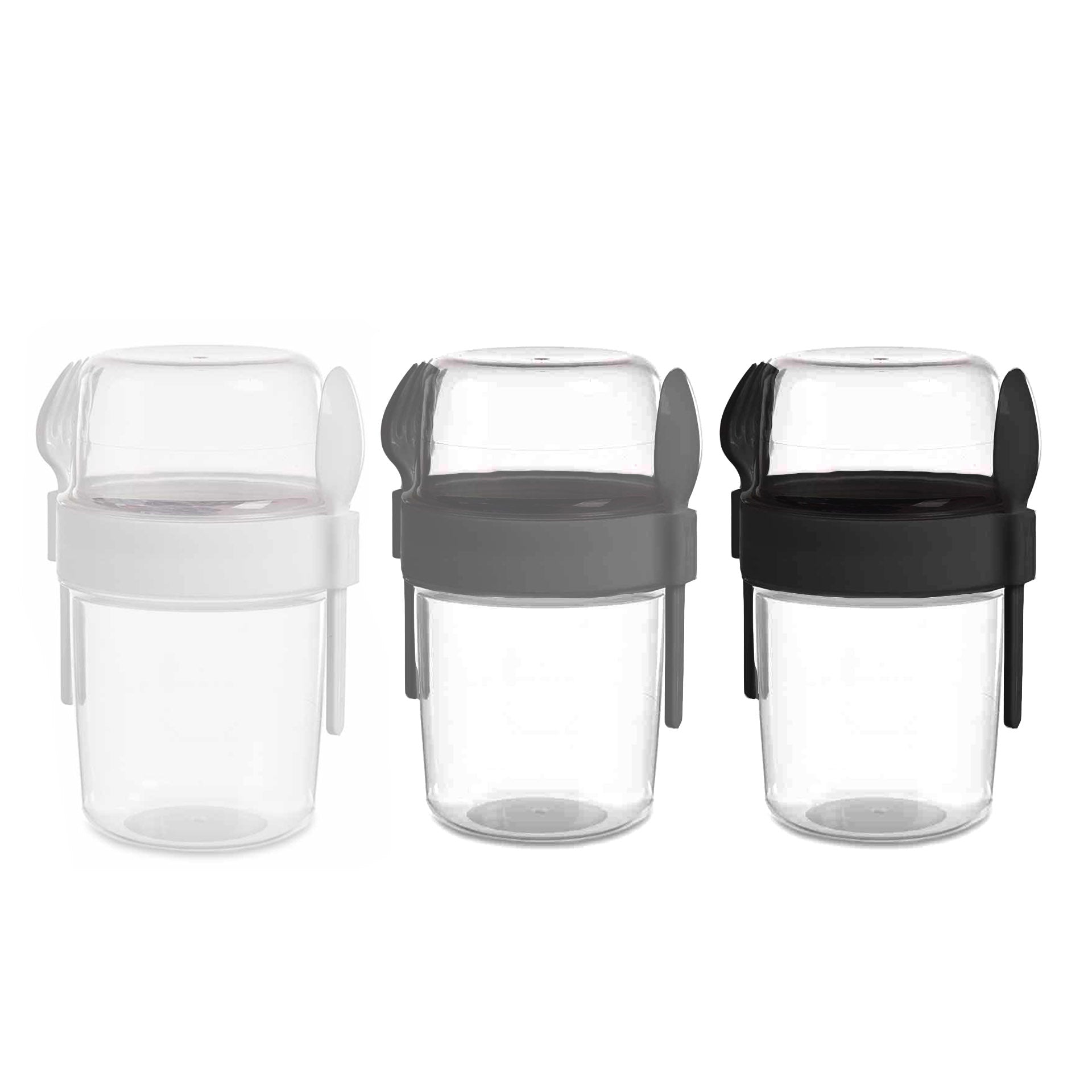 Recipiente Plástico com Talheres 600 ml