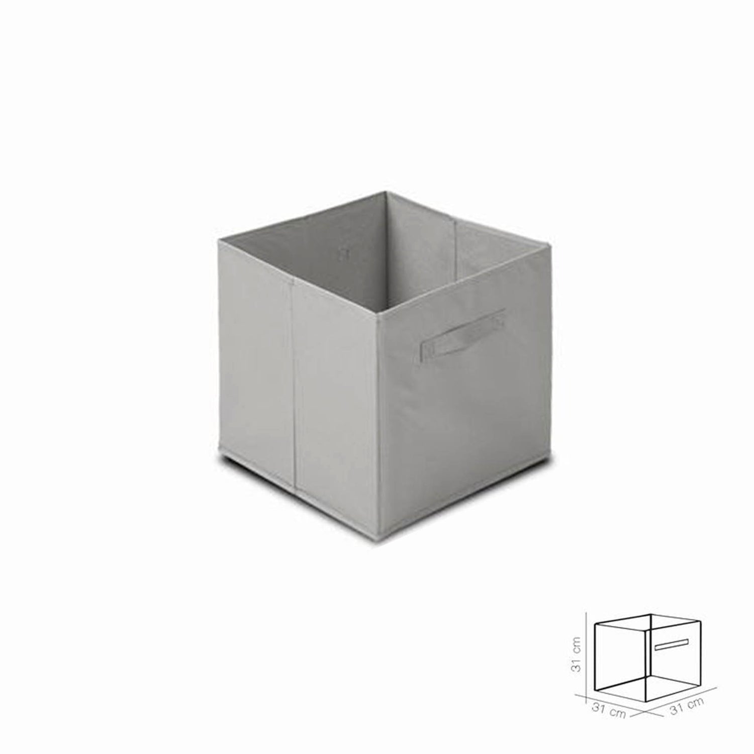 Cubo de Arrumação em Tecido Cinza