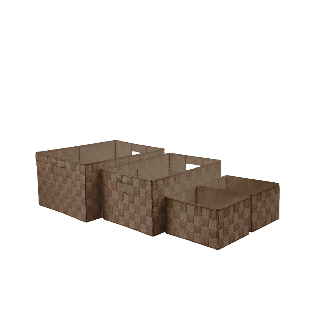 Conjunto 4 Cestos Arrumação Taupe