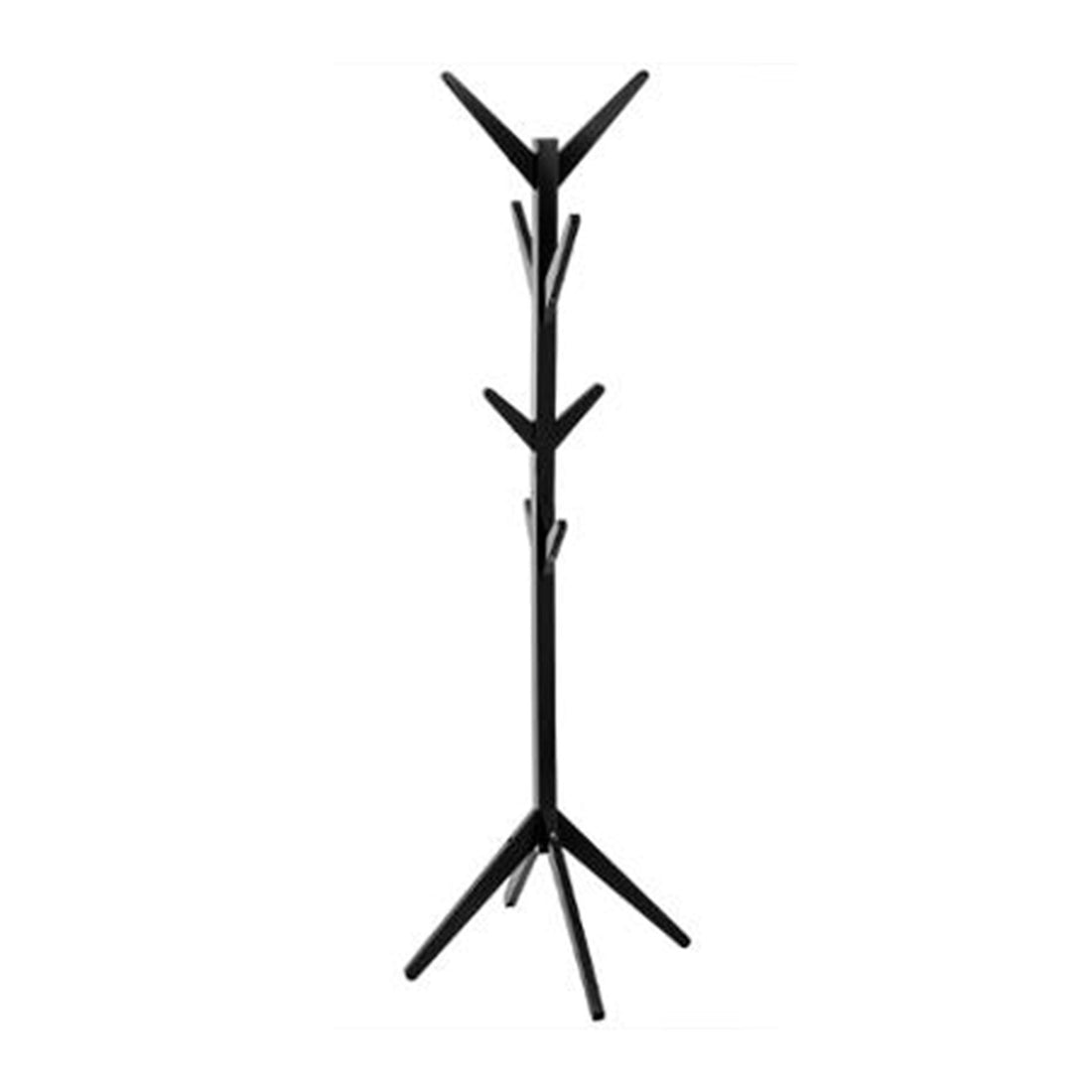 Percha Madera Negra 8 Ganchos