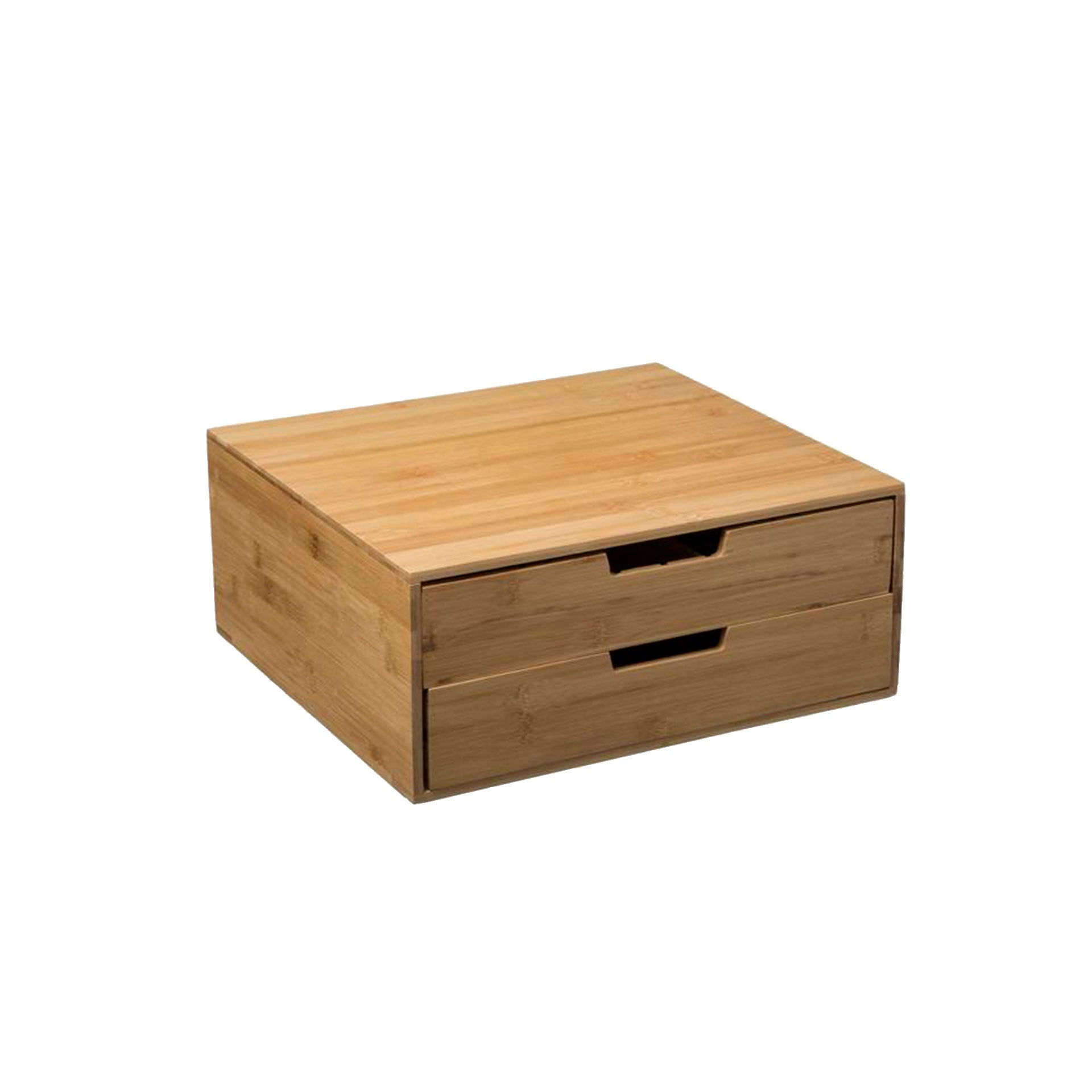 Caixa com 2 Gavetas em Bambu