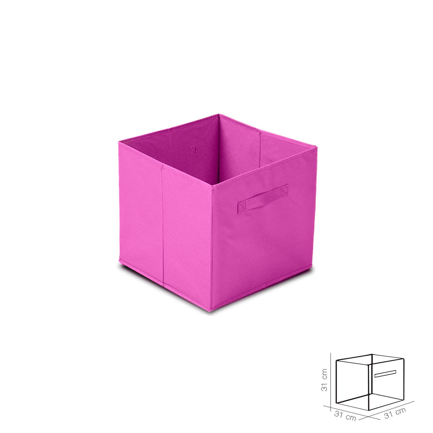 Cubo de almacenamiento rosa