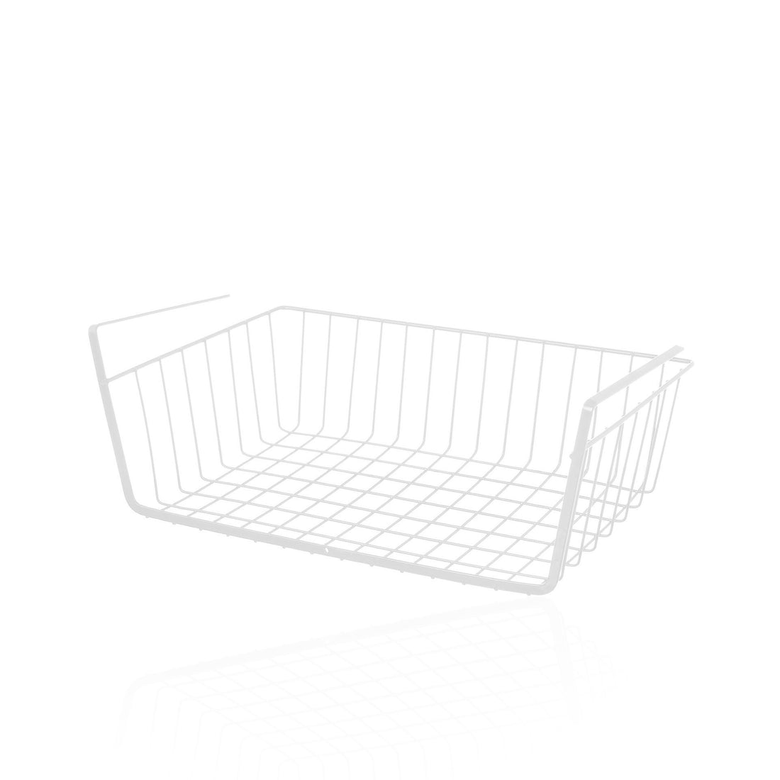 Cesto para Prateleira Metal Branco