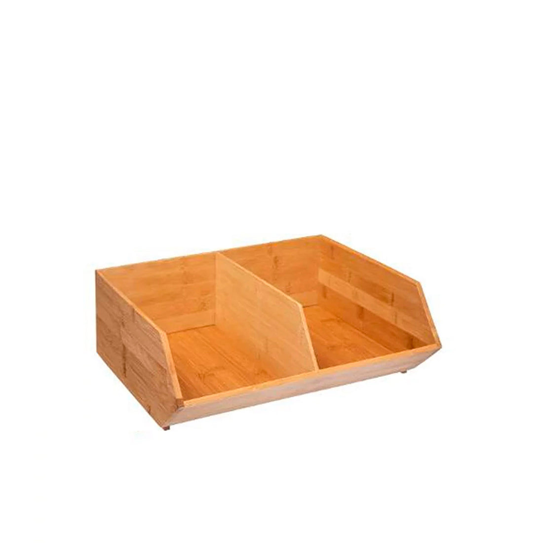 Organizador Bambu Empilhável com Divisórias