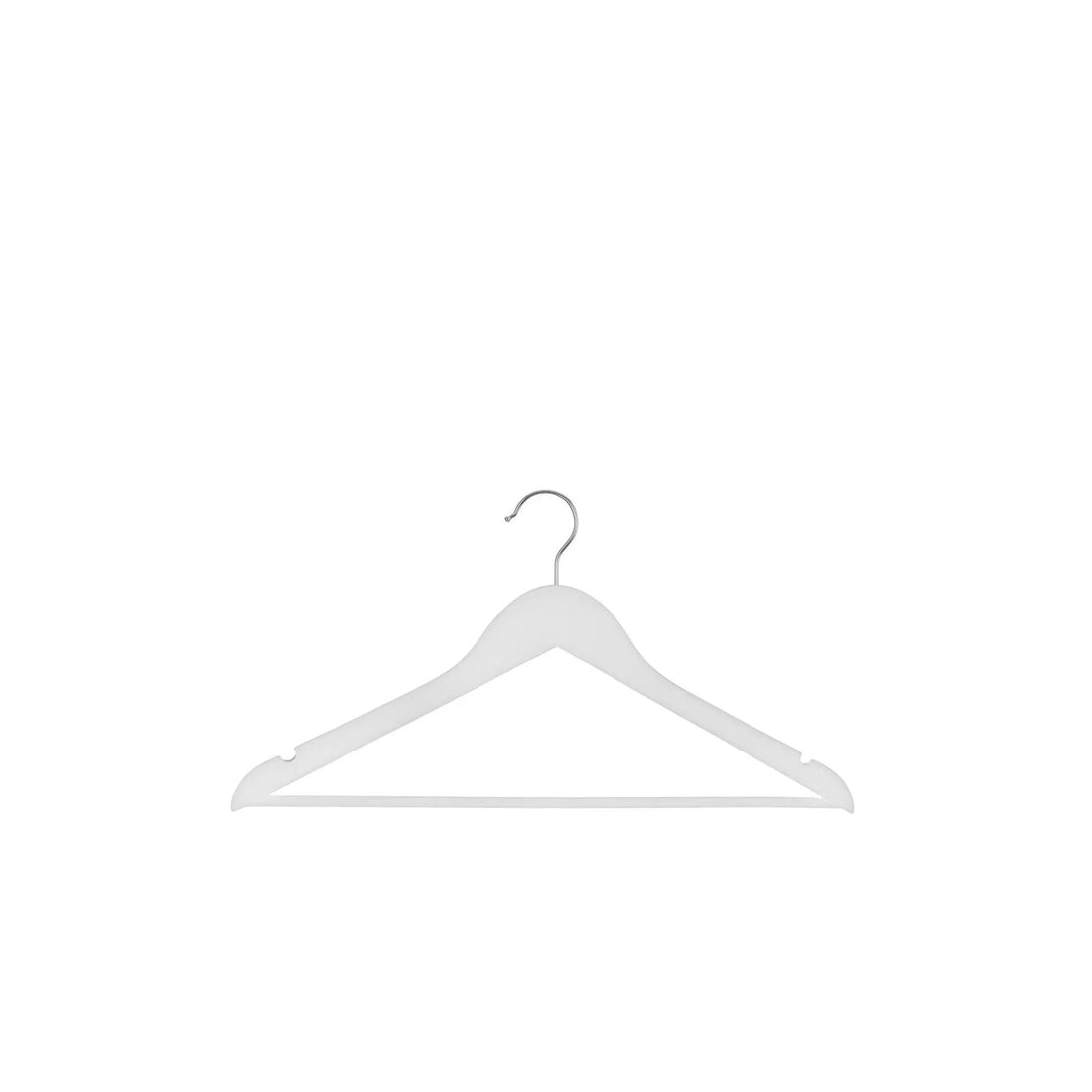 Conjunto 5 Cabides Madeira Branca