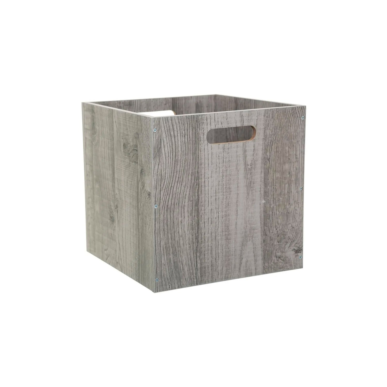 Cubo Arrumação Madeira Cinza