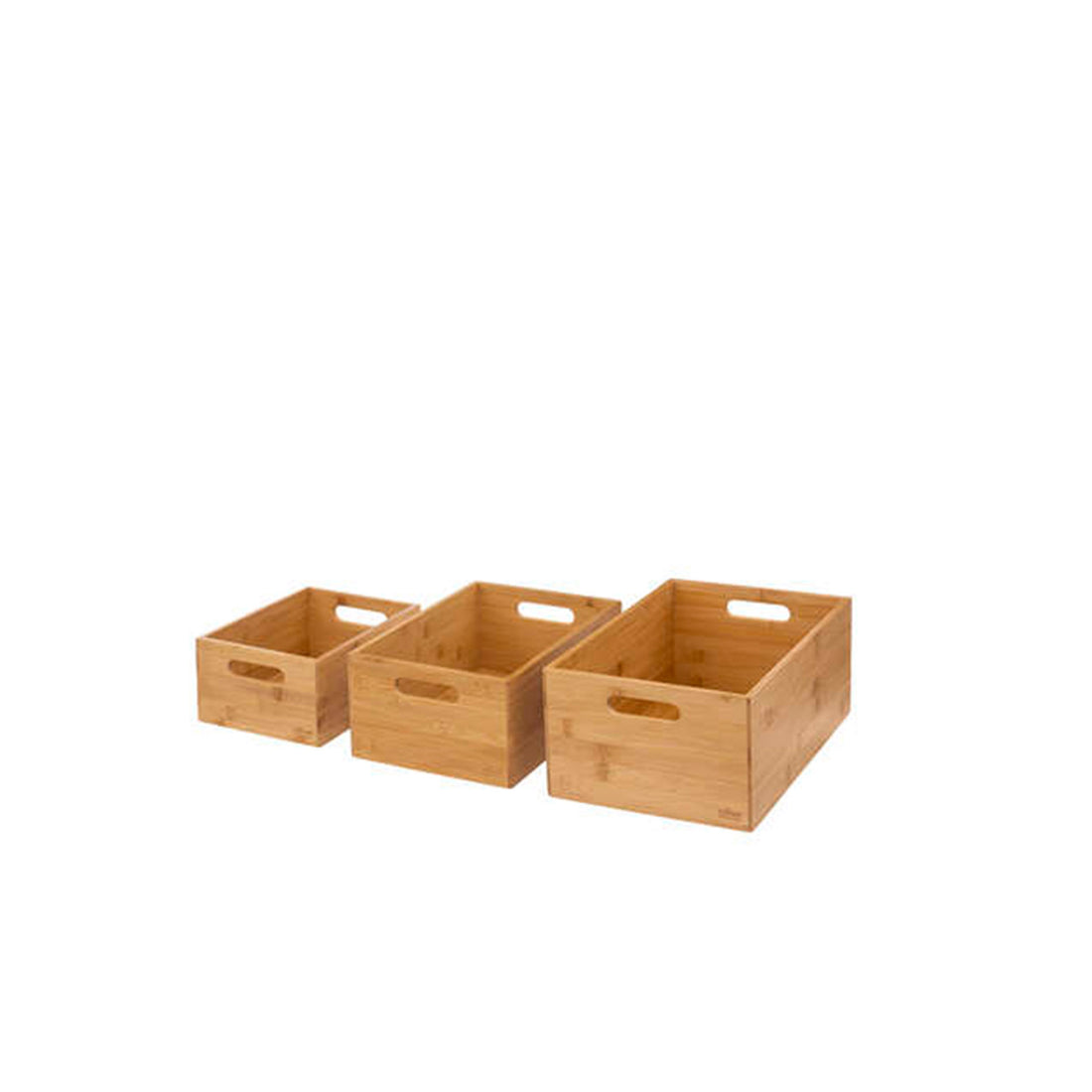 Conjunto 3 Caixas Arrumação Bambu