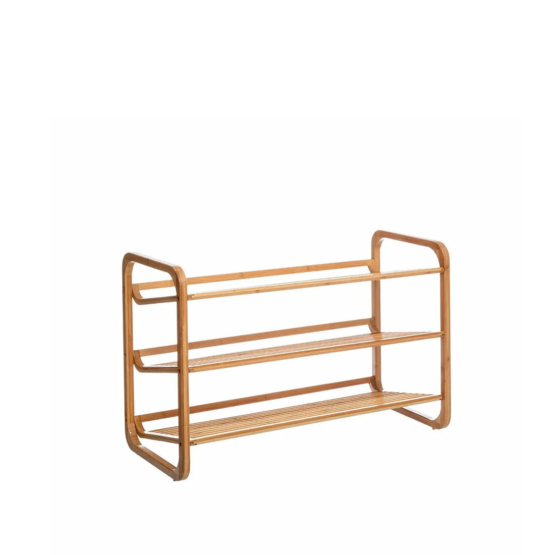 Zapatero de bambú de 3 niveles