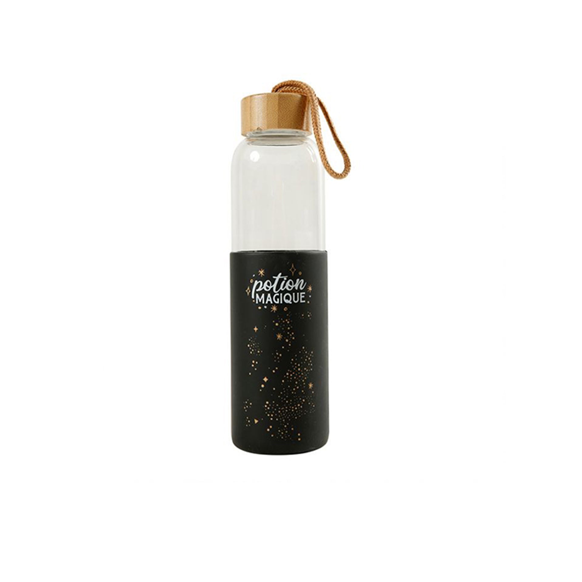 Garrafa Vidro Fundo Silicone "Potion" 550 ml