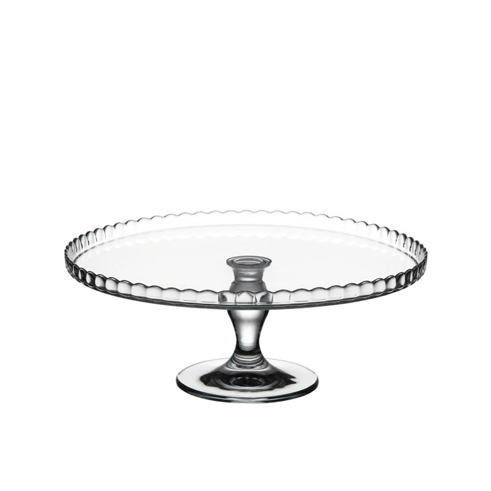 Prato de Vidro 32 cm com Pé