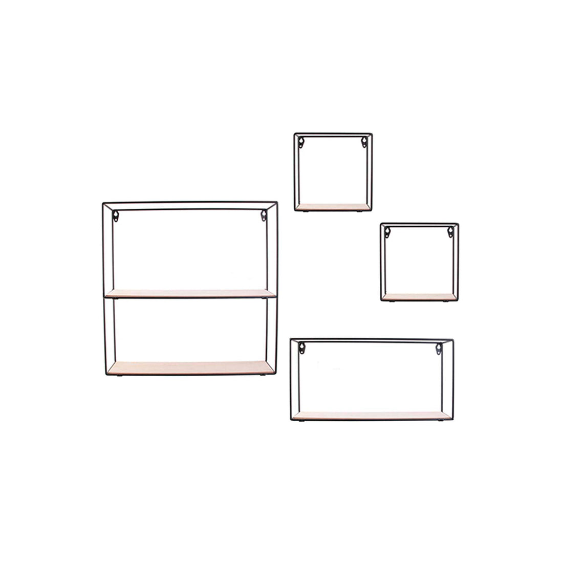 Conjunto de 4 Prateleiras de Parede
